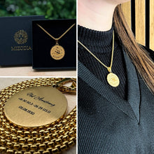 Load image into Gallery viewer, Zodiac Necklace with Personalized Engraving