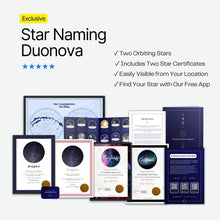 Load image into Gallery viewer, Name a Star Duonova Package