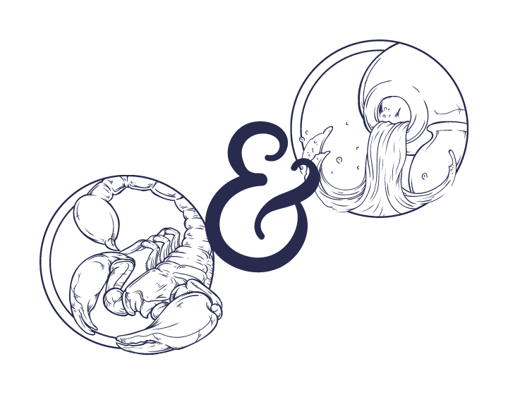 Scorpio and Aquarius