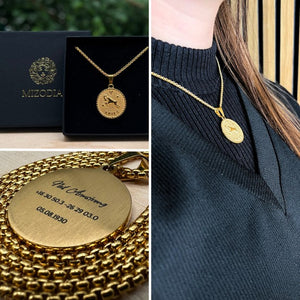 Personalized zodiac necklace - Gift Box
